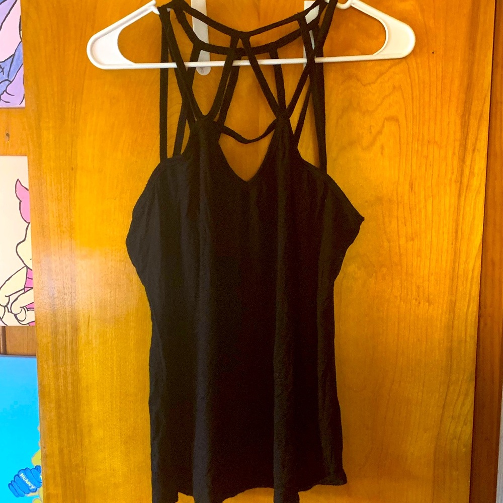 SHEIN Strappy Black Tank